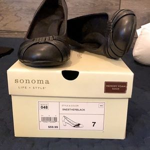 Sonoma black low heels